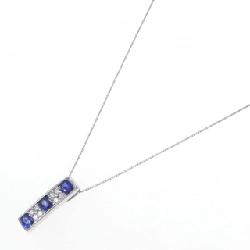 Dây chuyền Sapphire PT900/PT850 0.90CT - Hàng hiệu Chính hãng 859244