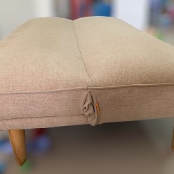 SOFA BED VẢI BỐ MỊN CHÂN GỖ CAO SU 26033