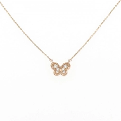 Dây chuyền kim cương 750PG bướm - Hàng hiệu Authentic