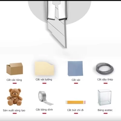 Dao rọc giấy mini Deli đầu nhọn 30 độ màu kim loại chính hãng 507509