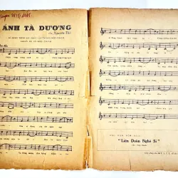 [Cực Hiếm] Tờ Nhạc Tiền Chiến 1948: ÁNH TÀ DƯƠNG - NXB Đức Quỳnh (Bút tích Saigon 1948) 728098