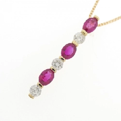 K18YG Dây chuyền Ruby 0.55CT - Hàng hiệu Chính hãng 865702