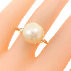 Nhẫn ngọc trai trắng K18YG 11.4mm 673247