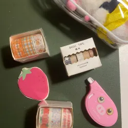 Combo trang trí decor tape bút xoá note