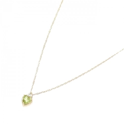 K18YG Mặt Dây Chuyền Hình Trái Tim Peridot - Hàng hiệu Chính Hãng 856635