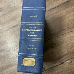 Petit Dictionnaire de Droit (Tiểu từ điển Pháp luật) 957992