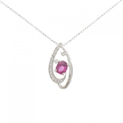 Dây chuyền ruby PT900/PT850 0.59CT - Hàng hiệu Chính hãng