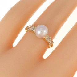 Nhẫn ngọc trai Akoya K18YG 6.9mm 671063