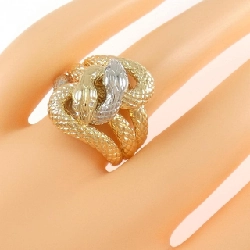 Nhẫn kim cương rắn K18YG/PT900 0.02CT 665410