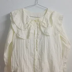 ÁO SƠ MI NỮ BÈO XINH - MÀU BE - FREESIZE