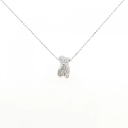 K18WG/750WG Dây chuyền kim cương 0.06CT - Hàng hiệu Chính hãng