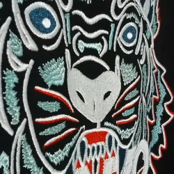 Áo len Kenzo chui đầu thêu logo đầu hổ màu đen 719780