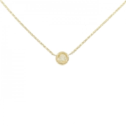 K18YG Solitaire Dây chuyền kim cương 0.19CT - Hàng hiệu Chính hãng