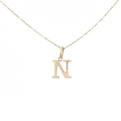 K18YG Chữ cái N Dây chuyền - Hàng hiệu Chính hãng