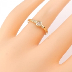 Nhẫn kim cương K18YG 0.10CT 672060
