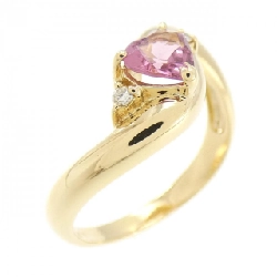 Nhẫn tourmaline K18YG hình trái tim