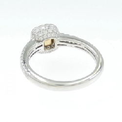 Nhẫn kim cương PT950/K18YG 1.00CT FIY VS2 cắt hình fancy - Hàng hiệu Authentic 871230