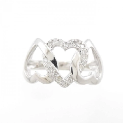 Nhẫn kim cương hình trái tim K18WG 0.15CT 671256