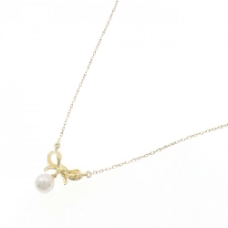 K18YG Ruy băng Ngọc trai Akoya Dây chuyền 6.5mm - Hàng hiệu Chính hãng 856498