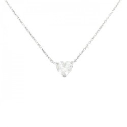 Dây chuyền kim cương PT900/PT850 0.456CT F I1 hình trái tim - Hàng hiệu Chính hãng