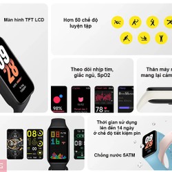 Vòng Đeo Tay Thông Minh Mi Smart Band 6, Band 8 Active, Sport B18 75079