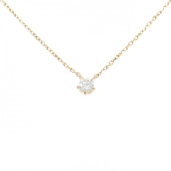 K18YG Solitaire Dây chuyền kim cương 0.39CT - Hàng hiệu Chính hãng