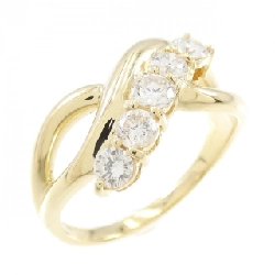 Nhẫn kim cương K18YG 0.50CT