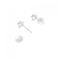 K18WG Bông tai hình trái tim kim cương 0.20CT - Hàng hiệu Chính hãng 867112