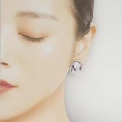 K18YG Shell Cameo Bông Tai - Hàng hiệu Chính hãng 868239