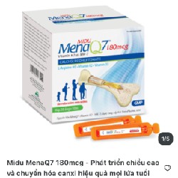 Midu MenaQ7 180mcg -30 ống  21557