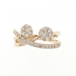 Nhẫn kim cương hoa K18PG 0.40CT - Hàng hiệu Authentic 853047