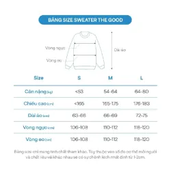 ÁO SWEATER THE GOOD - MÀU ĐEN - SIZE M 739877