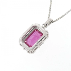 Dây chuyền ruby PT900/PT850 0.70CT - Hàng hiệu Authentic 862872