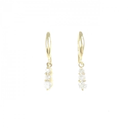 K18YG Bông tai kim cương 0.20CT - Hàng hiệu Chính hãng