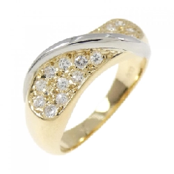 Nhẫn kim cương 750YG/PT 0.26CT