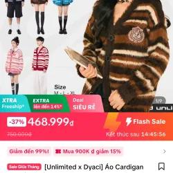 Cadigan đen mặc 3 lần mua 400K 970514