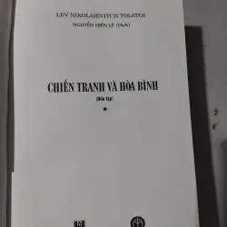 Chiến tranh và hòa bình Nguyễn Hiến Lê dịch bìa da S100 1033550