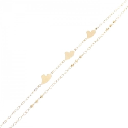 K18YG Dây chuyền hình trái tim - Hàng hiệu Chính hãng