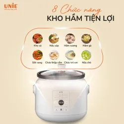 🍲 NỒI KHO HẦM CHUYÊN DỤNG UNIE USC208 – 2L – LÒNG GỐM CERAMIC – HẸN GIỜ 24 TIẾNG 728714