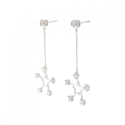 K18WG Bông tai kim cương sao 0.80CT - Hàng hiệu Chính hãng 870870