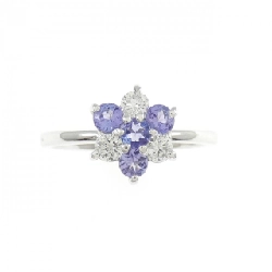 Nhẫn Tanzanite K18WG Hoa 670456