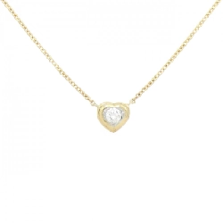 Dây chuyền kim cương hình trái tim K18YG/K18WG 0.21CT - Hàng hiệu Chính hãng