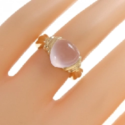 Nhẫn K18YG hình trái tim đá hồng ngọc - Hàng hiệu Authentic 854525