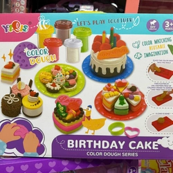 Đồ chơi đất nặn YiQis 5832 làm bánh sinh nhật Birthday cake color dough series