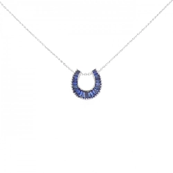 K18WG Sapphire Necklace 1.04CT - Hàng hiệu Authentic