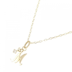 K18YG Chữ cái M Dây chuyền kim cương - Hàng hiệu Chính hãng 858653