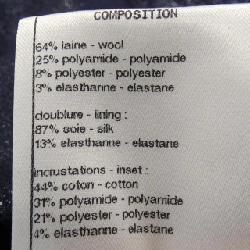 【Khuyến mãi】Áo khoác không cổ CHANEL 637040