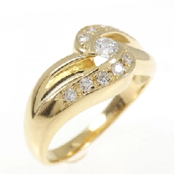 Nhẫn kim cương K18YG 0.09CT