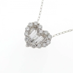 K18WG Dây chuyền hình trái tim kim cương 0.72CT - Hàng hiệu Chính hãng 857915