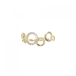 Nhẫn kim cương K18YG 670758